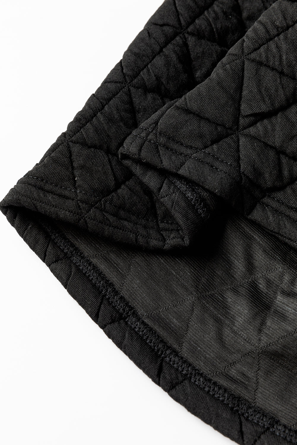 Dark Grey Solid Quilted Pullover and Pants Outfit