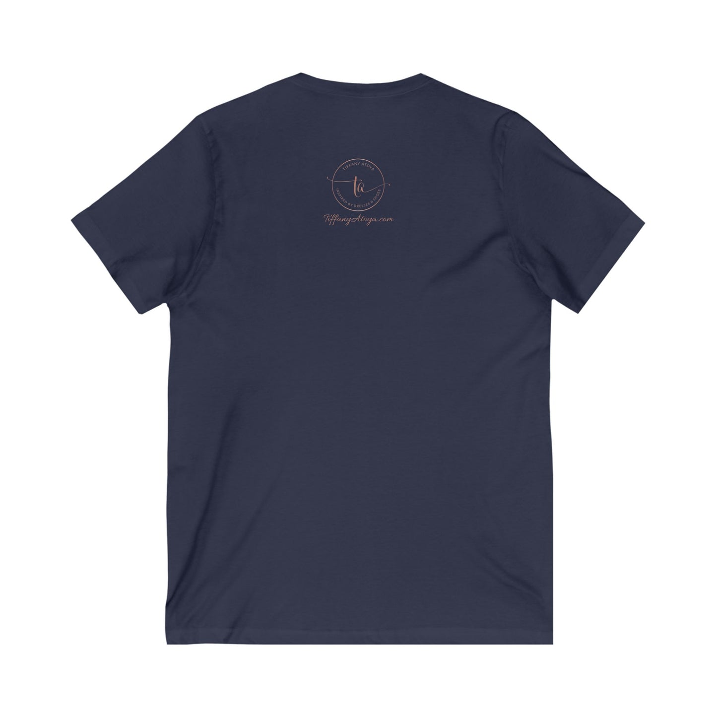 TA Logo Unisex Jersey Short Sleeve V-Neck Tee