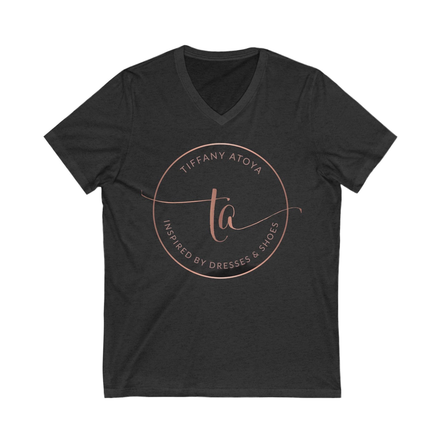 TA Logo Unisex Jersey Short Sleeve V-Neck Tee