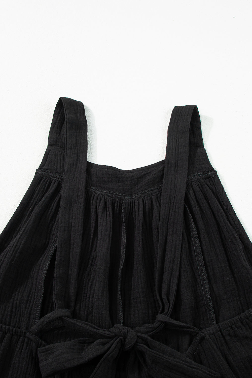 Gray Wide Leg Ruffle Jumpsuit
