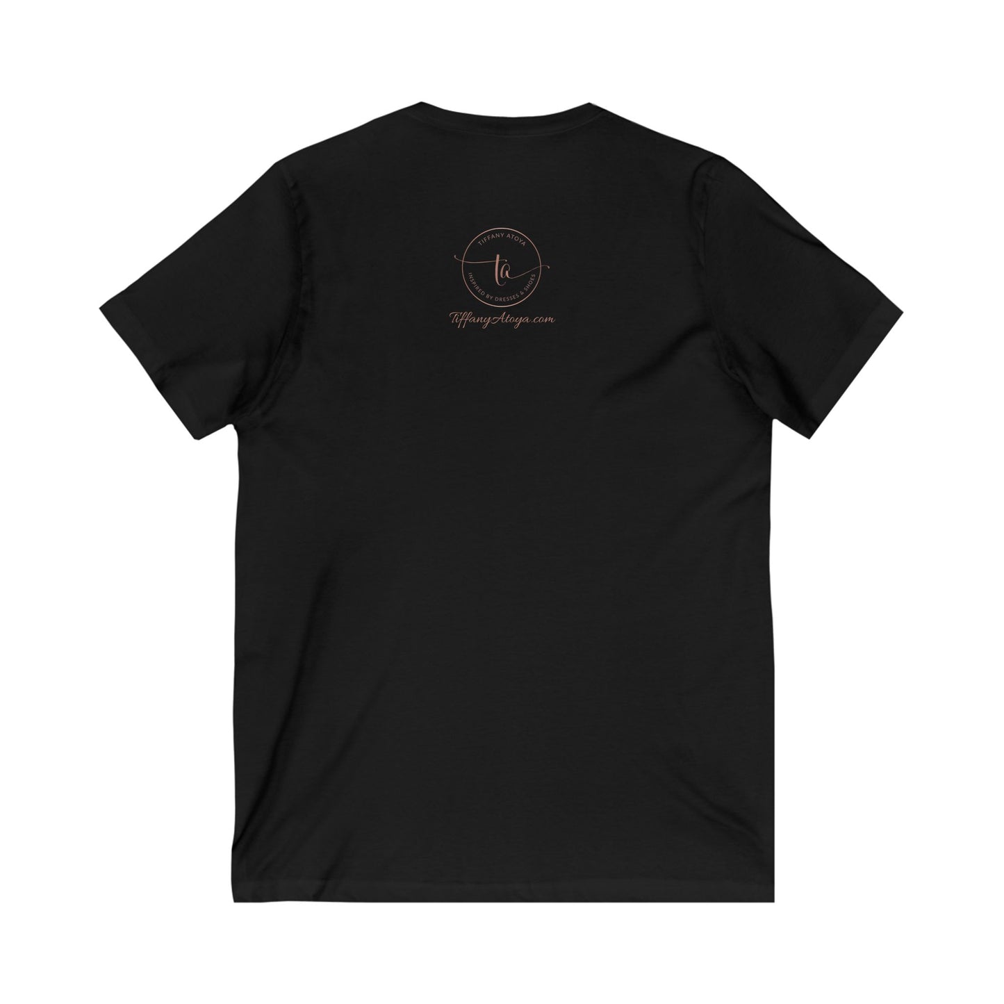 TA Logo Unisex Jersey Short Sleeve V-Neck Tee