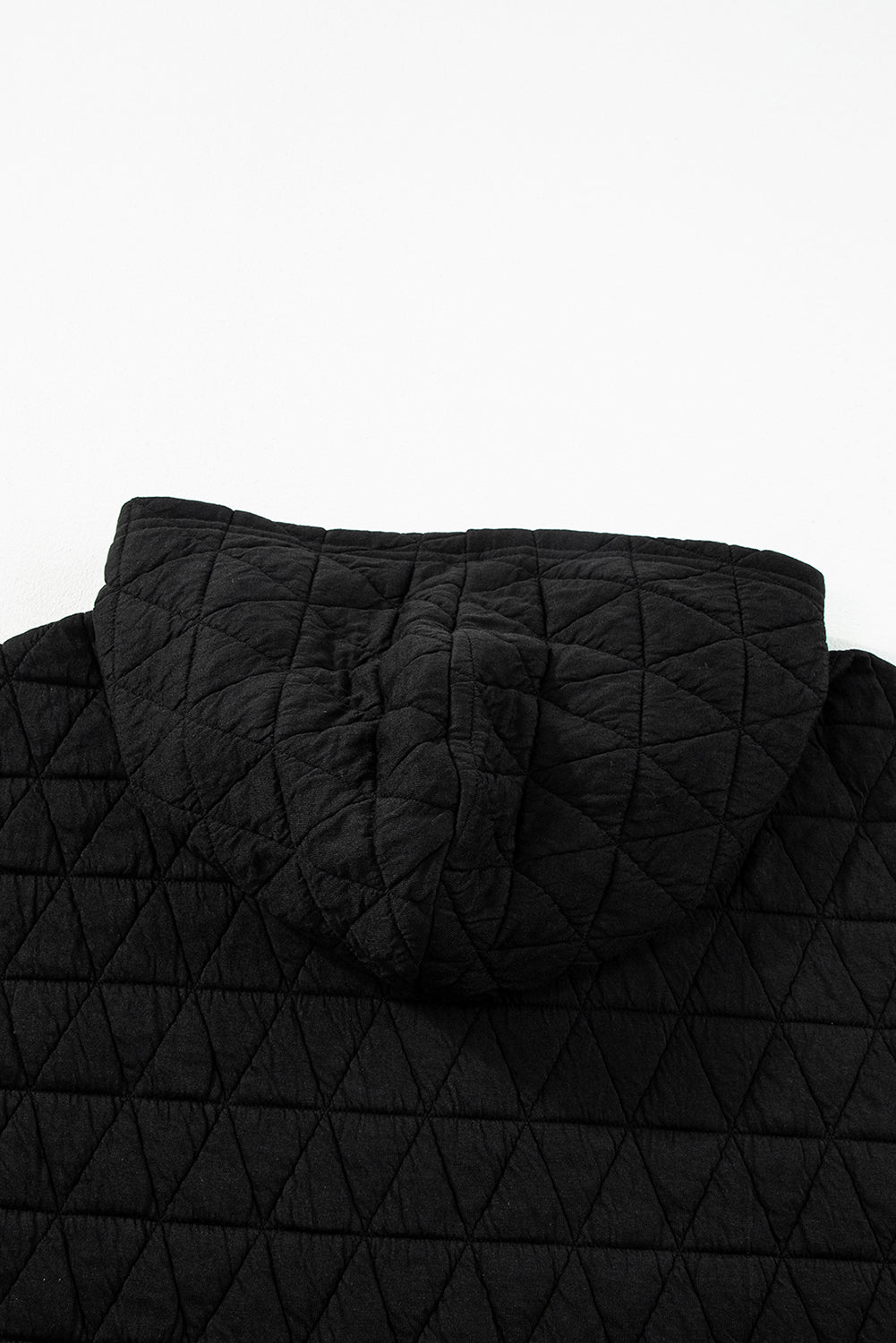 Dark Grey Solid Quilted Pullover and Pants Outfit