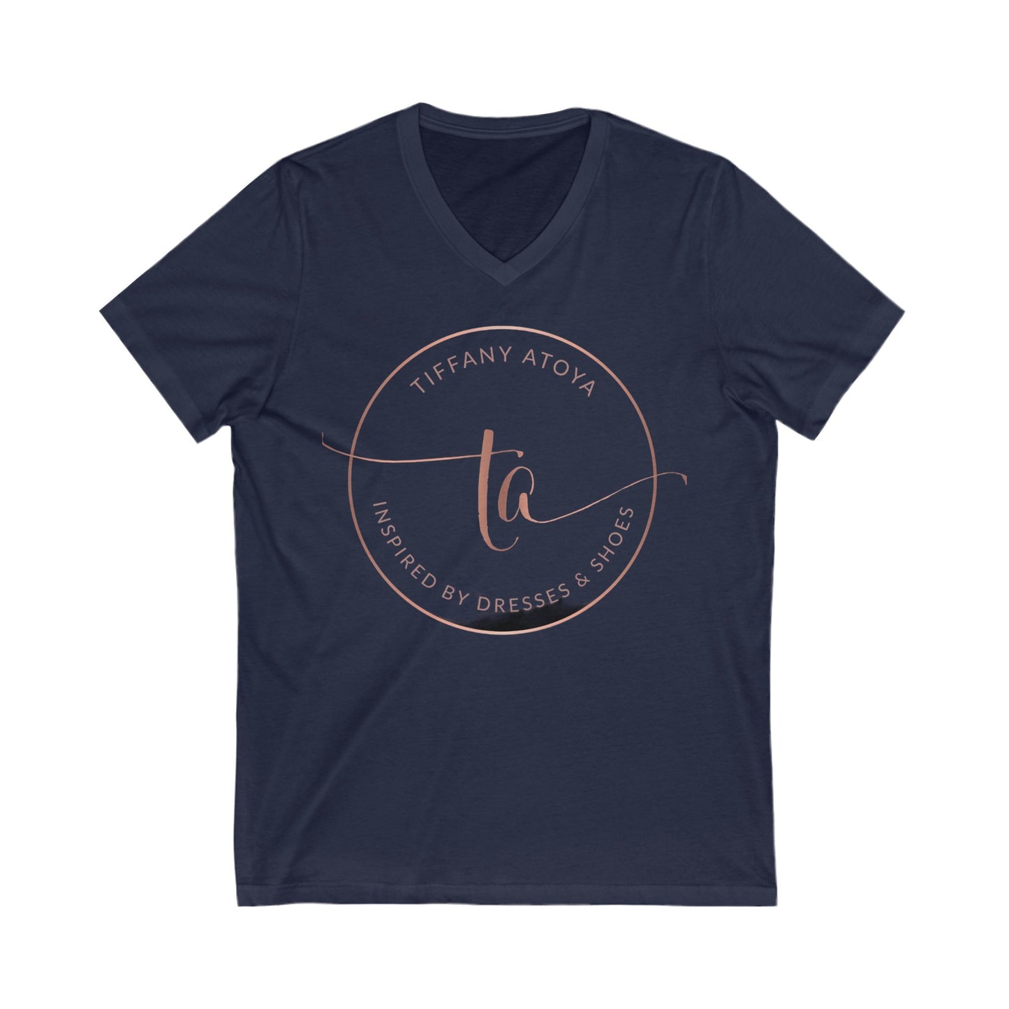 TA Logo Unisex Jersey Short Sleeve V-Neck Tee