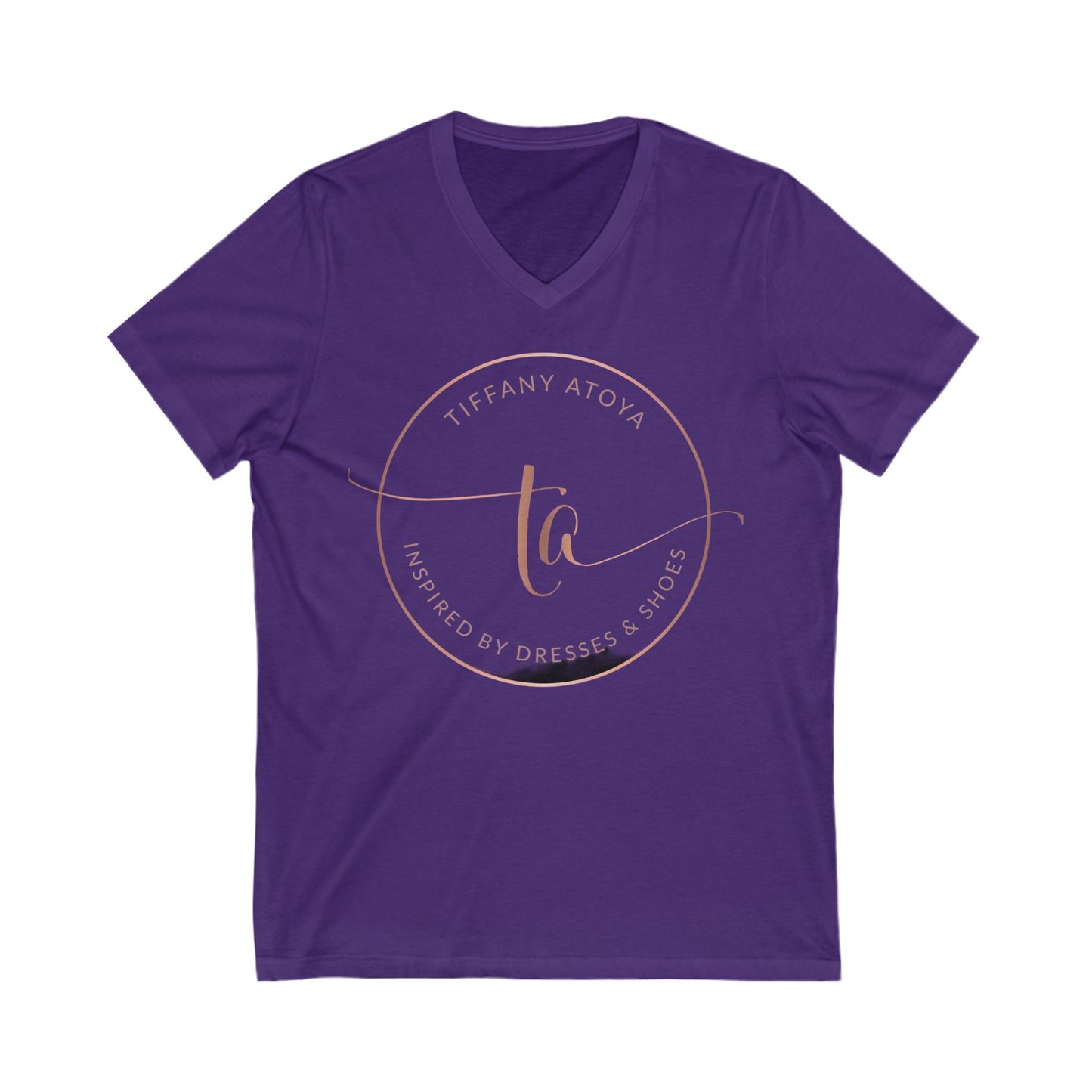 TA Logo Unisex Jersey Short Sleeve V-Neck Tee