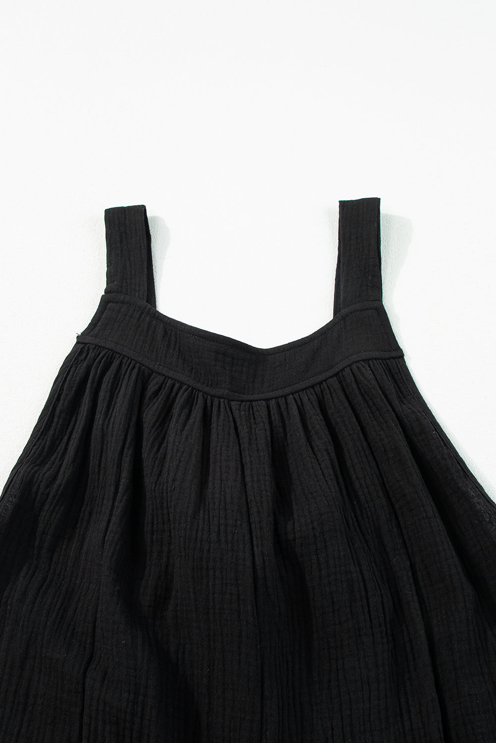 Gray Wide Leg Ruffle Jumpsuit