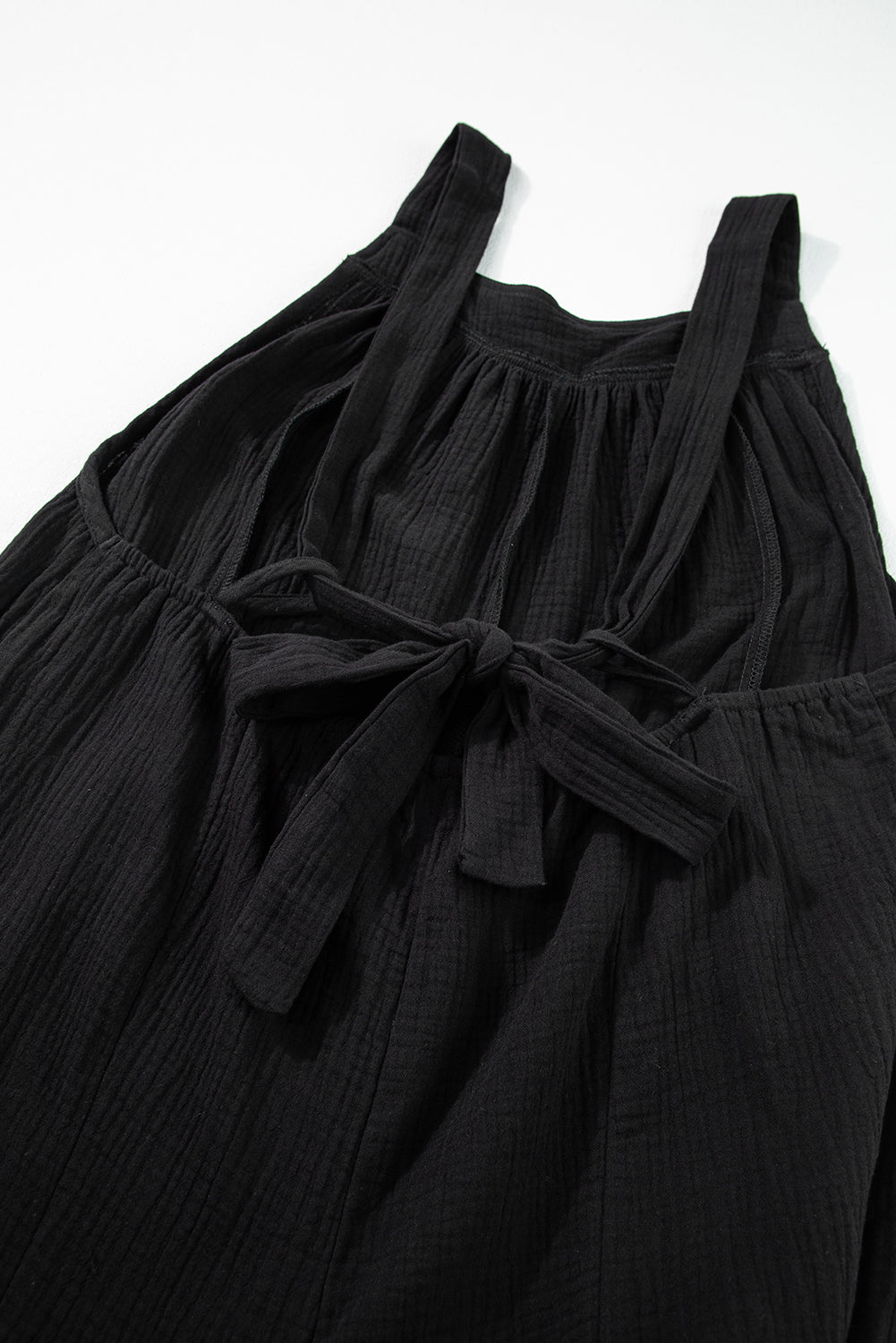 Gray Wide Leg Ruffle Jumpsuit