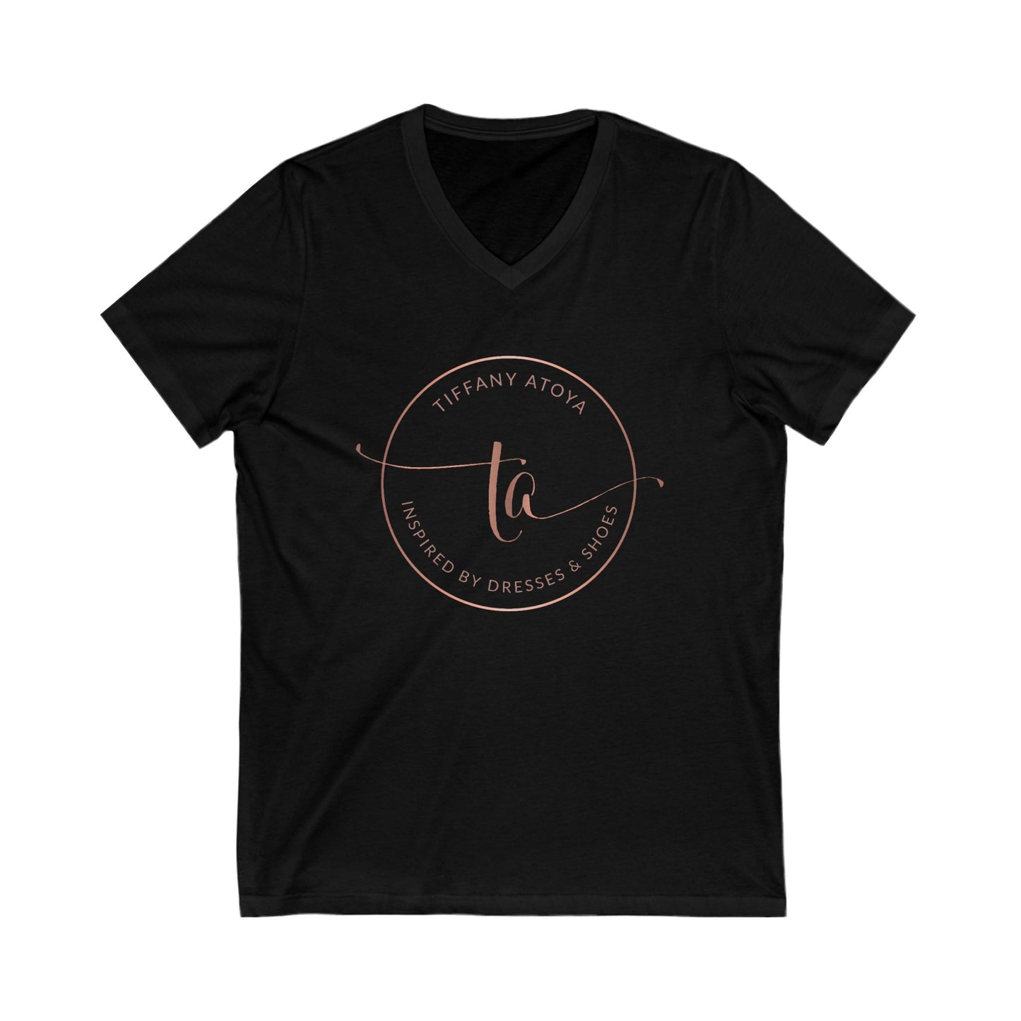 TA Logo Unisex Jersey Short Sleeve V-Neck Tee