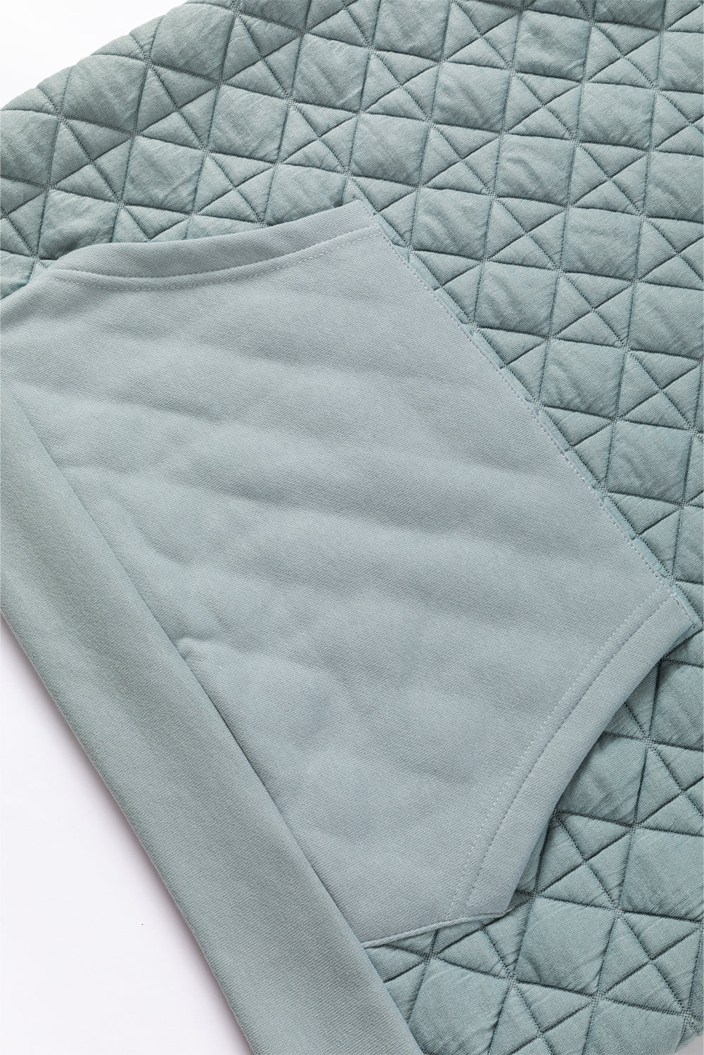 Dark Grey Solid Quilted Pullover and Pants Outfit