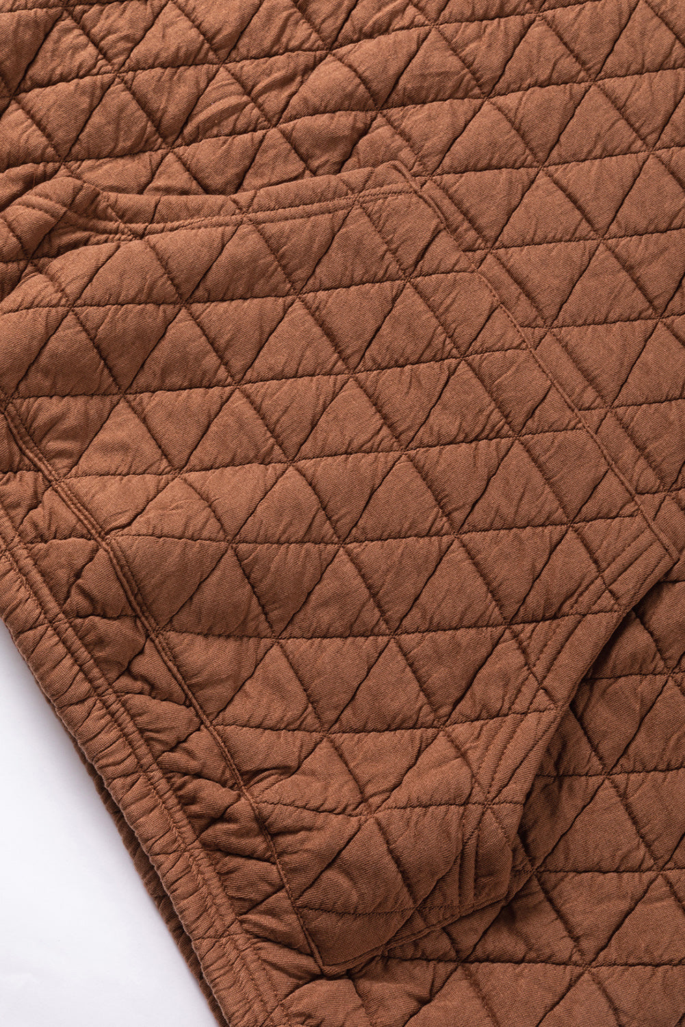 Dark Grey Solid Quilted Pullover and Pants Outfit