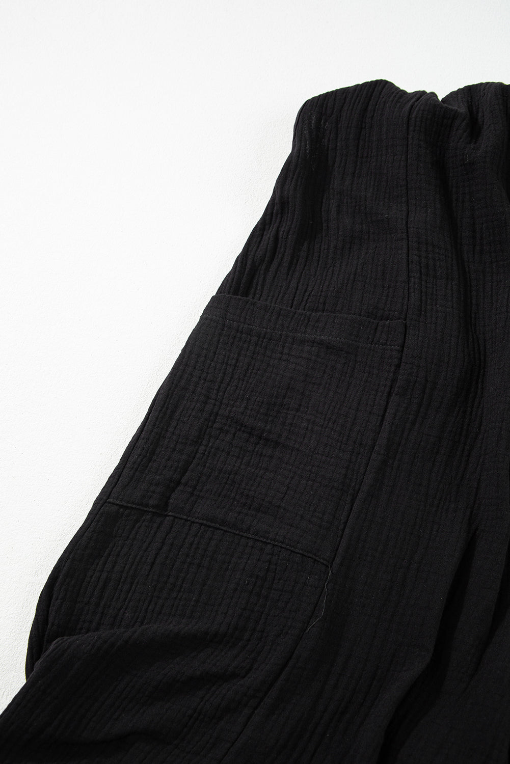 Gray Wide Leg Ruffle Jumpsuit