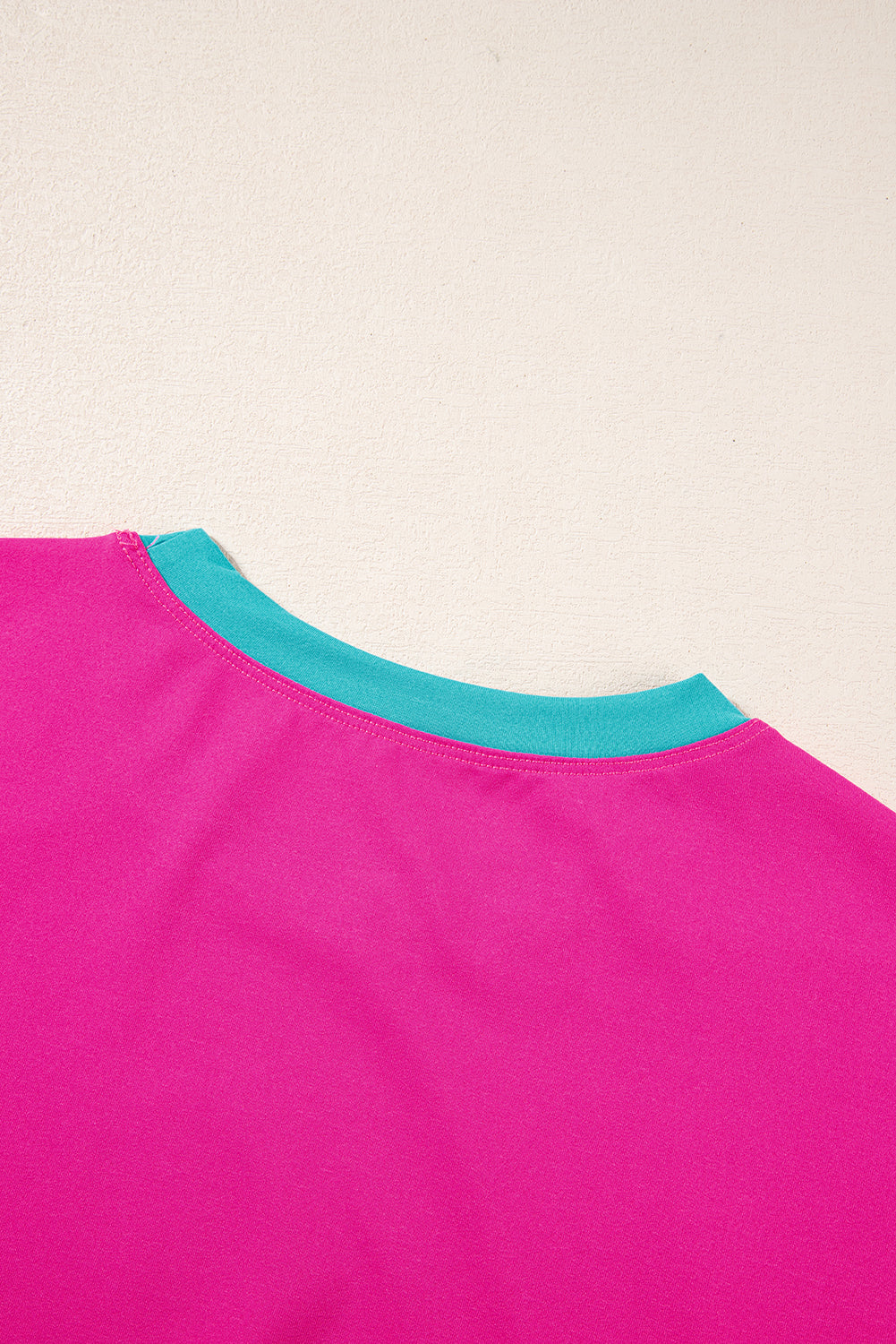 Black Color Block Detail Casual Two-piece Outfit