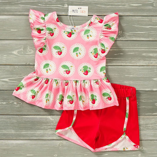 Simply Strawberry - Short Set