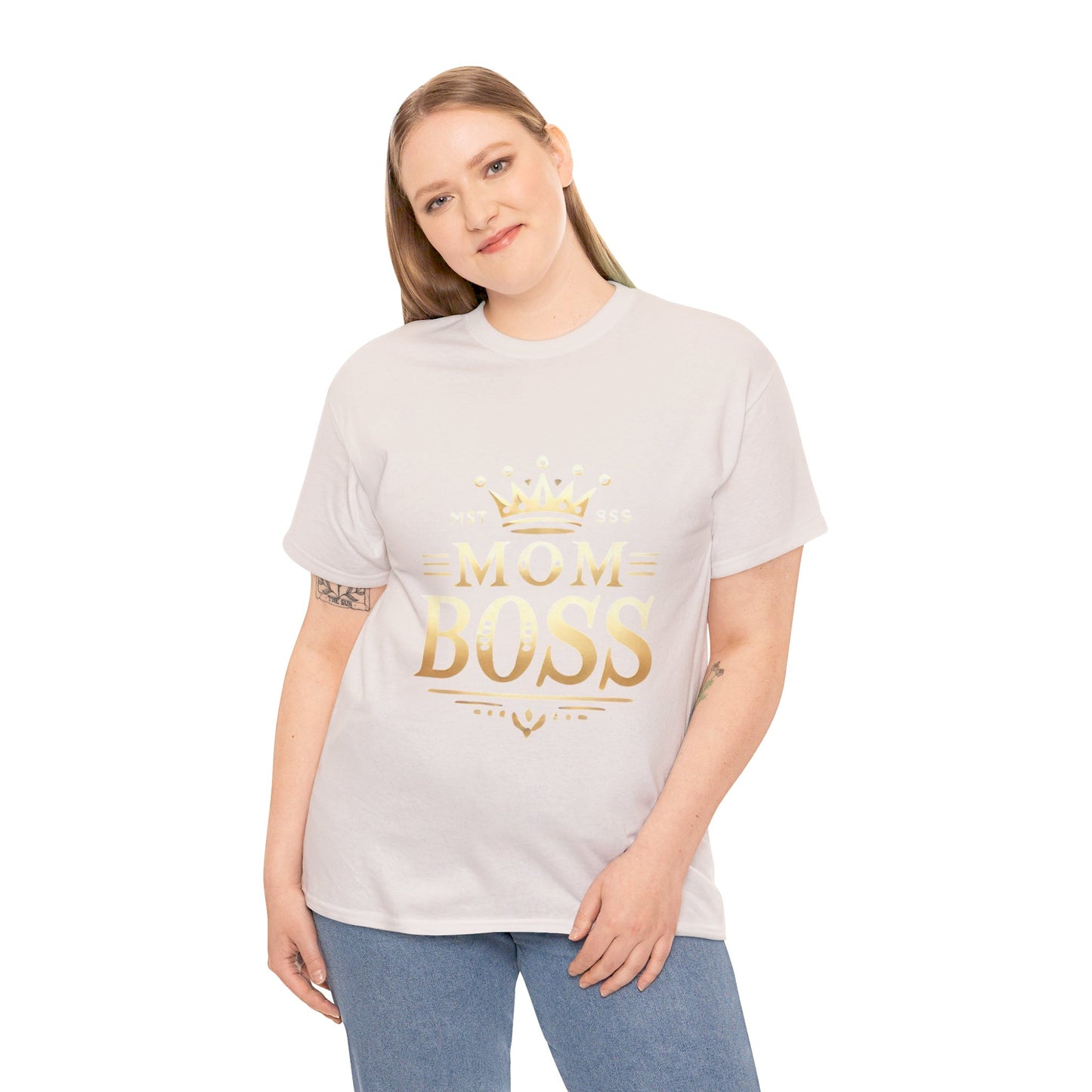 Mom Boss Heavy Cotton Tee