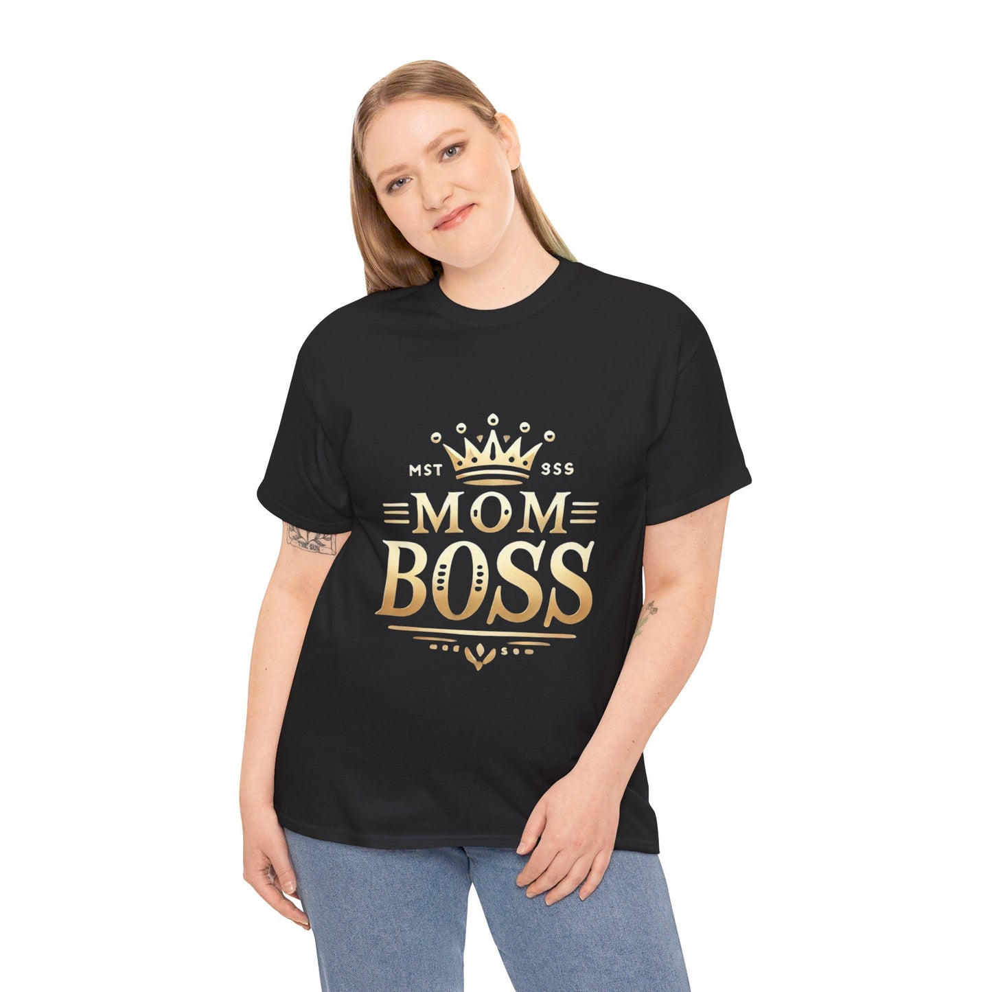 Mom Boss Heavy Cotton Tee