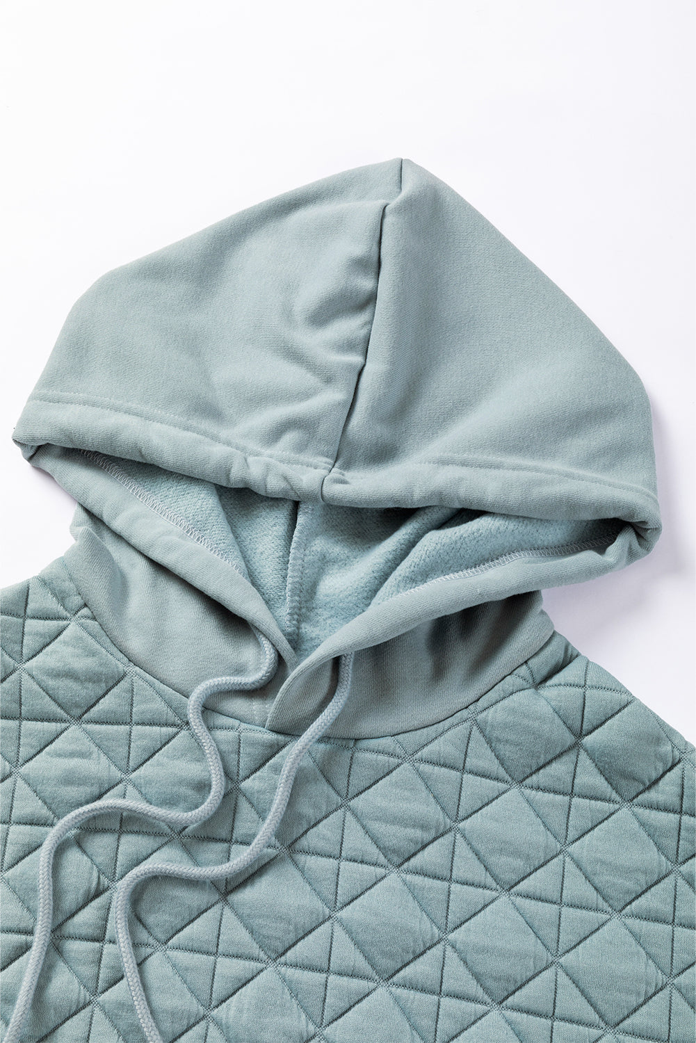 Dark Grey Solid Quilted Pullover and Pants Outfit