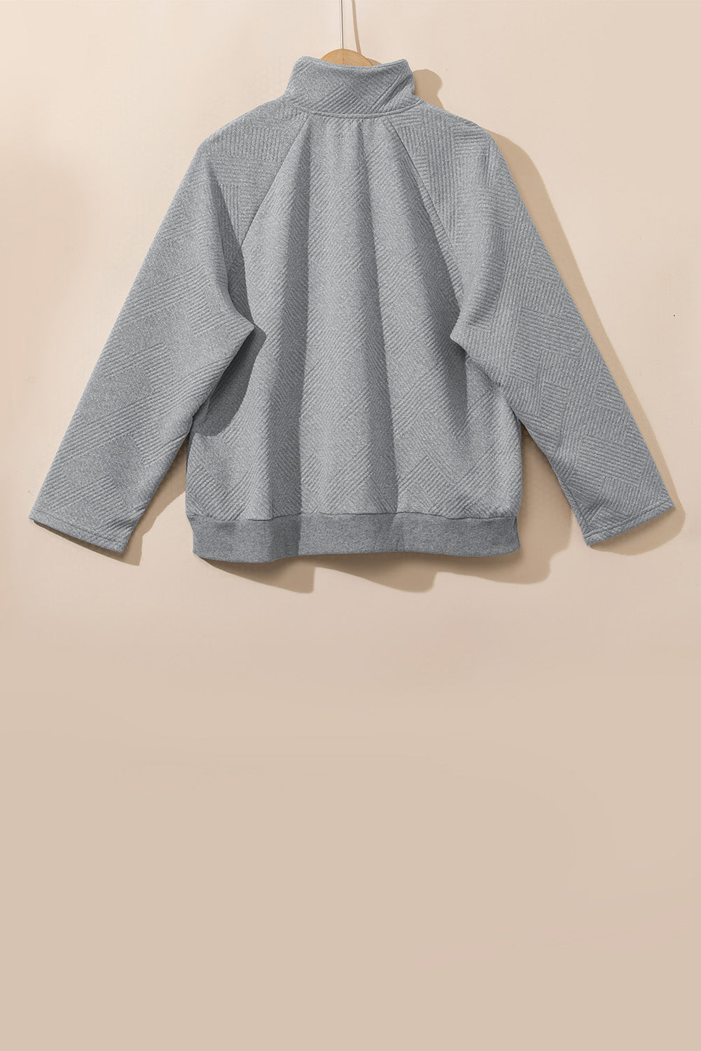 Gray Textured Kangaroo Pocket Drawstring Hooded Mini Dress