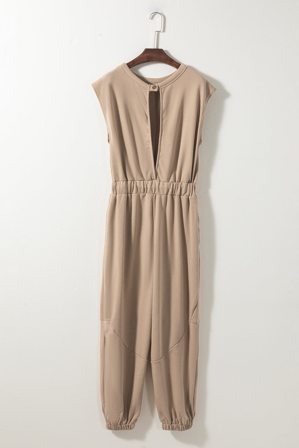 Cap Sleeve Open Back Jumpsuit