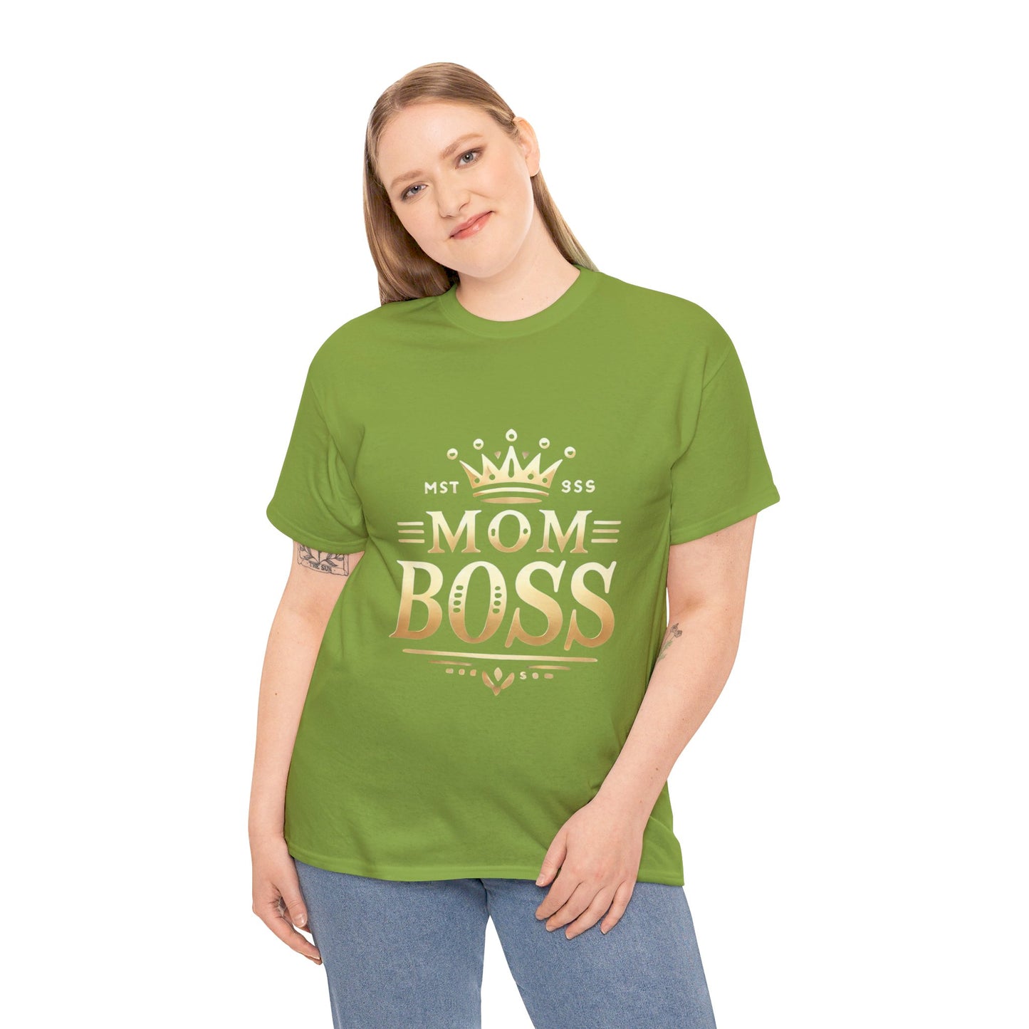 Mom Boss Heavy Cotton Tee