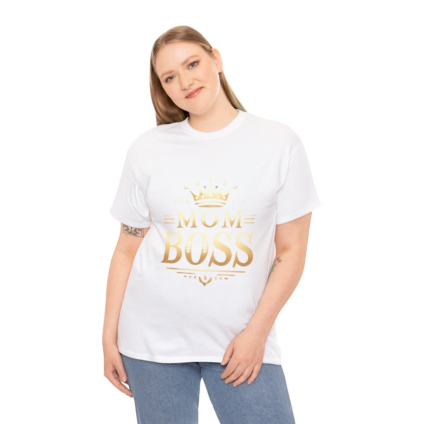 Mom Boss Heavy Cotton Tee