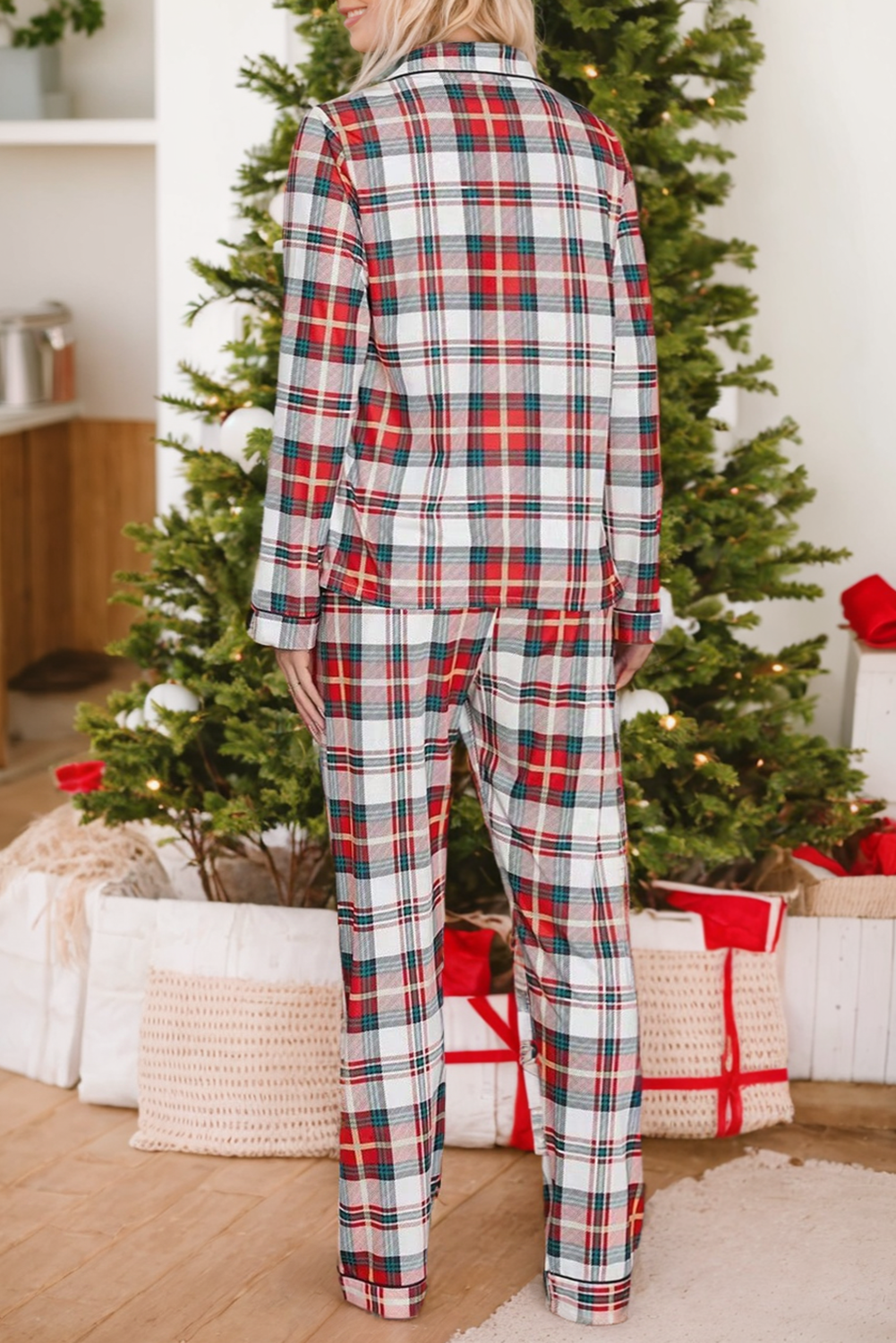 Christmas Plaid Pajamas Set
