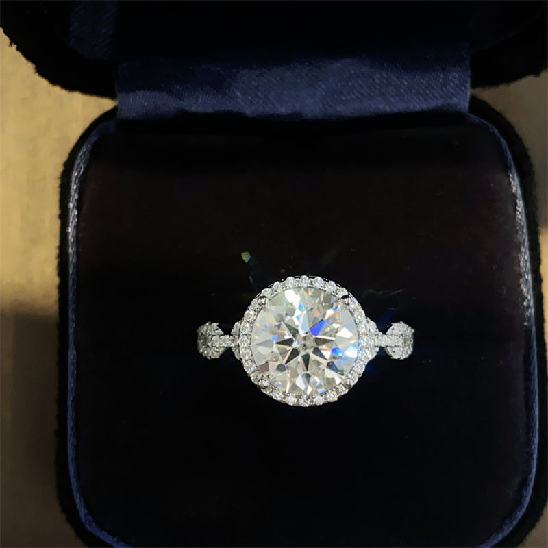 3 Carat Sterling Silver Moissanite Ring