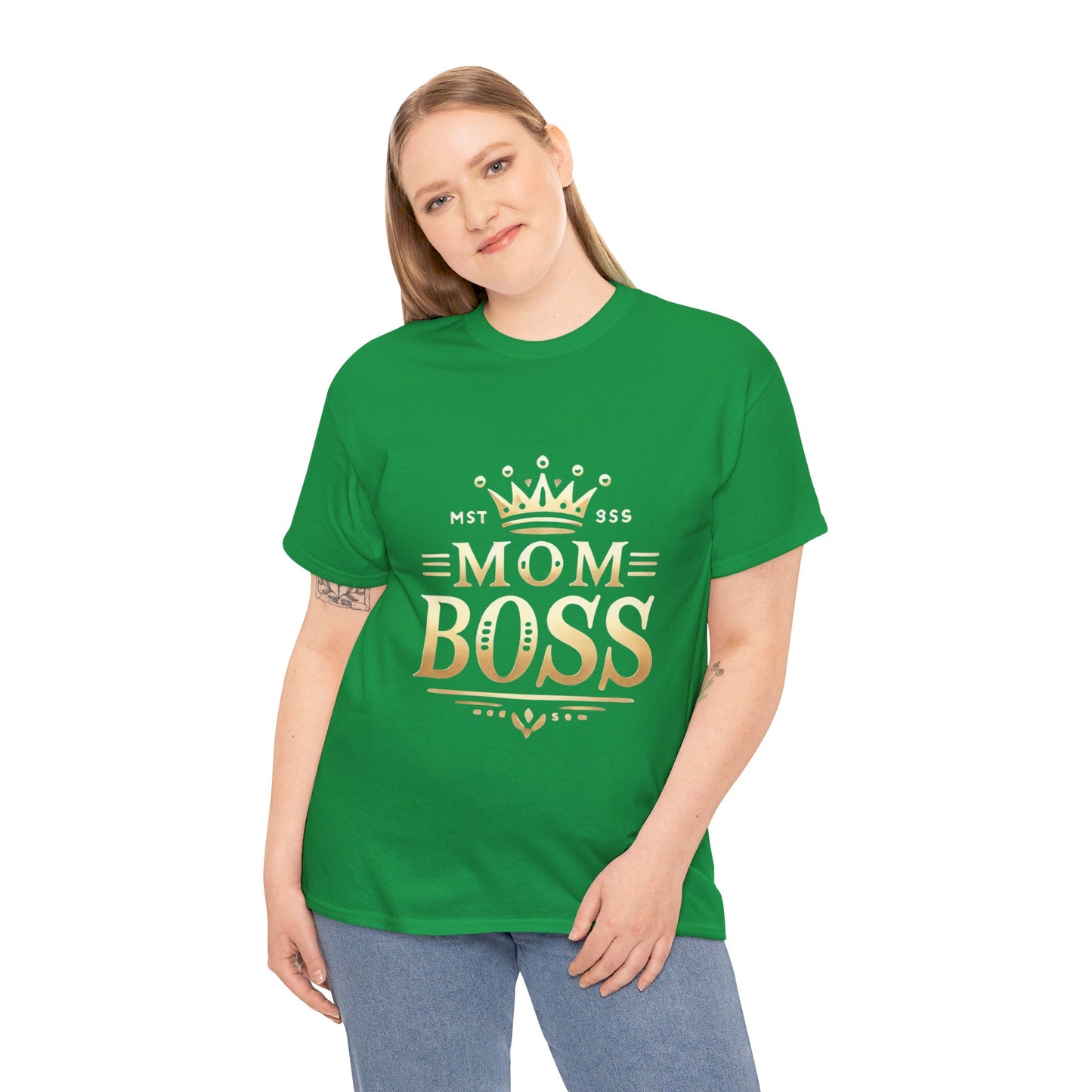 Mom Boss Heavy Cotton Tee