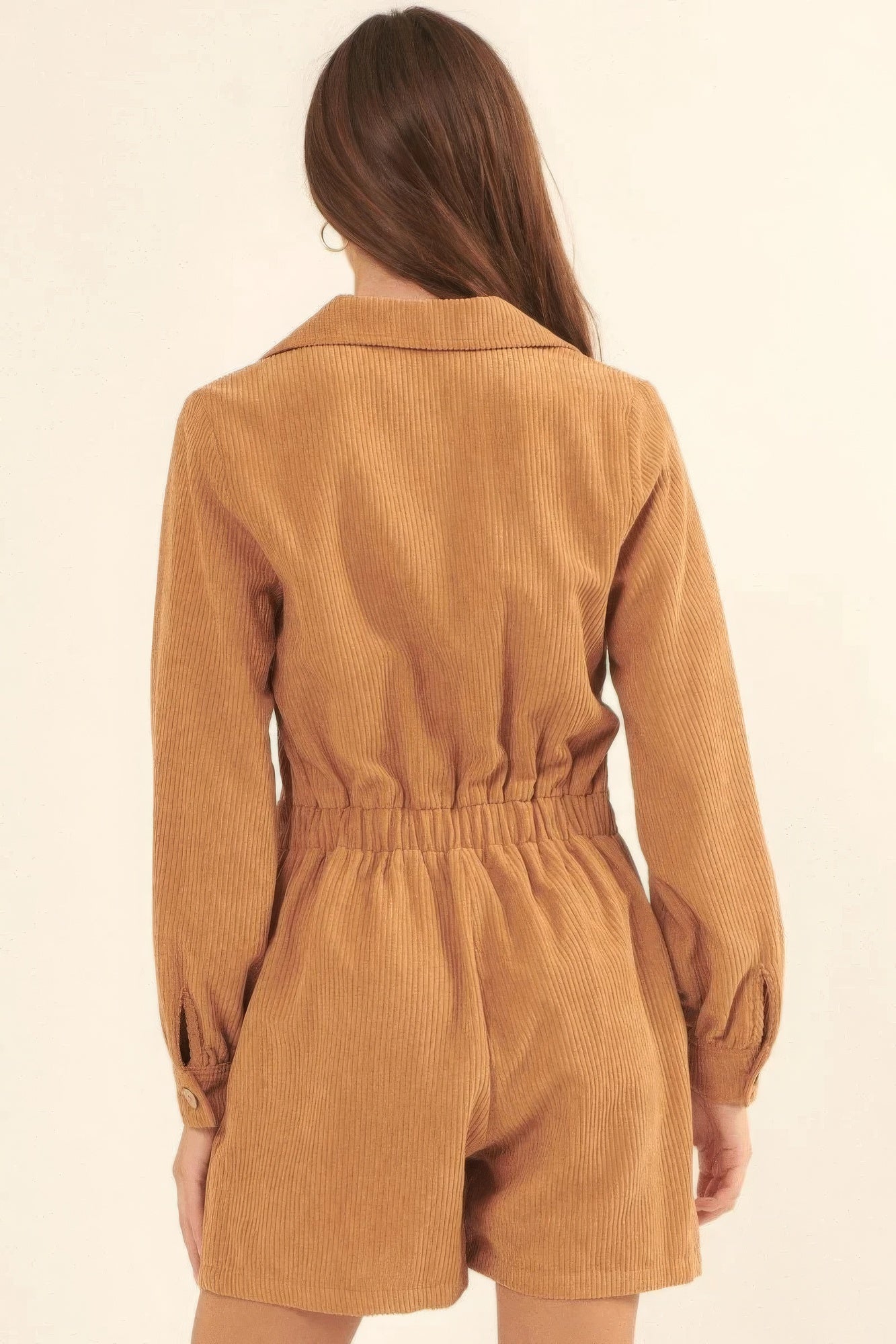 A Woven Corduroy Romper