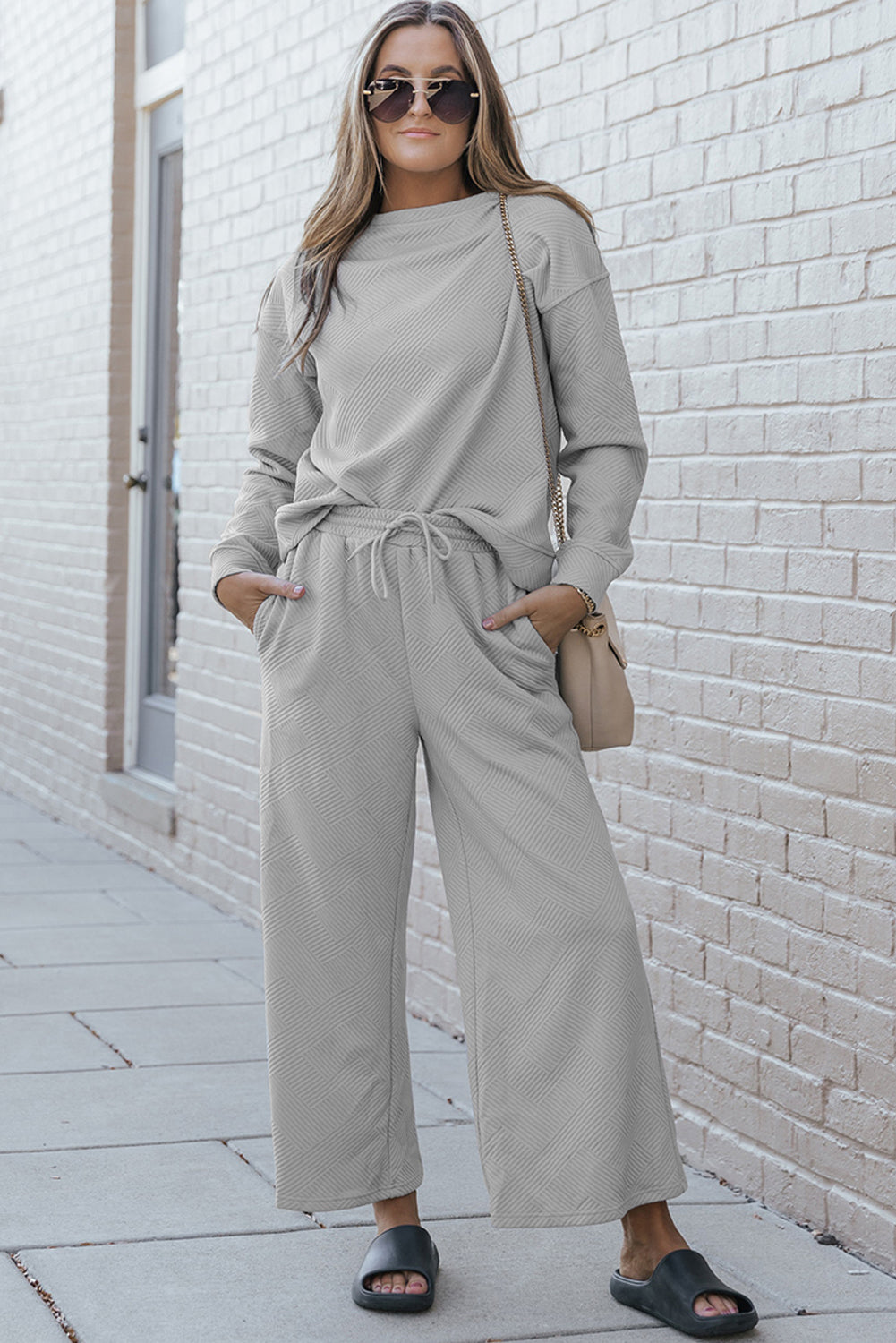 Textured Slouchy Outfit