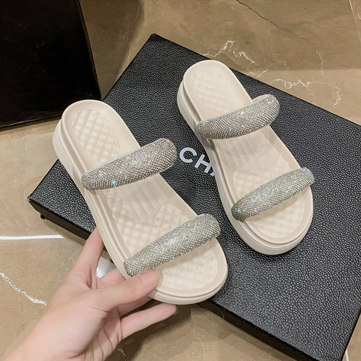 PU Platform Sandals